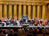 Musikskoledage i Tivoli:
Kvintoratets strygerorkester spiller i koncertsalen
